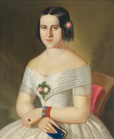 Portrait of Kornélie Spanyiková née Baintnerová by Peter Michal Bohúň